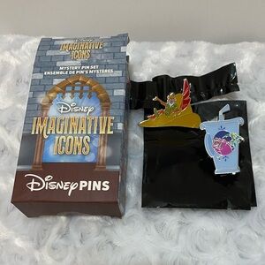 Disney Parks 2024 Imaginative Icons Mystery Pins - Robin Hood & Pain/Panic